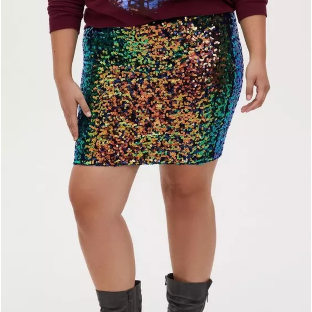 🌈 🪩 RAINBOW SEQUIN SKIRT 🪩 🌈